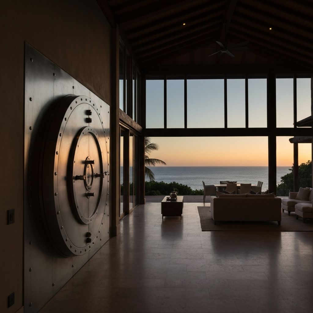 Salle des coffres sécurisée